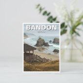 Bandon Oregon Küstenreise Postkarte (Stehend Vorderseite)