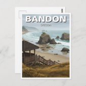 Bandon Oregon Küstenreise Postkarte (Vorne/Hinten)