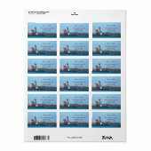 Bandon Oregon Lighthouse Rücksendeadresse Adressaufkleber (Vorne)