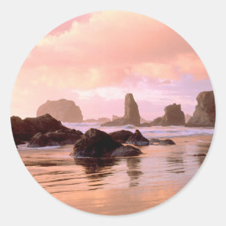 Bandon Oregon Runder Aufkleber