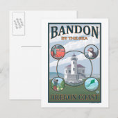 Bandon, OregonScenic Travel Poster Postkarte (Vorne/Hinten)