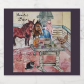 Bandos Beer Zuhause machte Pferdebrauen Bierflaschenetikett (Einzelnes Label)