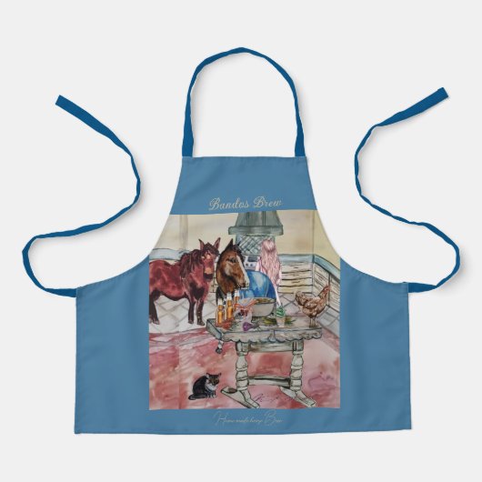 Bandos Beer Zuhause machte Pferdebrauen Schürze (Vorderseite)