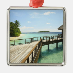 Bandos Island Resort, Nord-Male-Atoll, Malediven 2 Silbernes Ornament