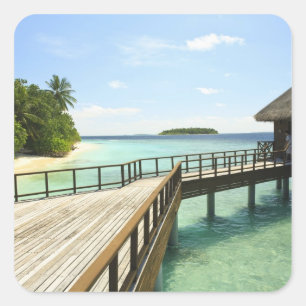 Bandos Island Resort, North Male Atoll, Die Maledi Quadratischer Aufkleber