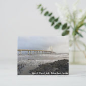 Bandra-Worli Sea Link, Mumbai, Indien Postkarte (Stehend Vorderseite)
