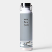 Bandrobbe auf Eis Trinkflasche (Vorne)
