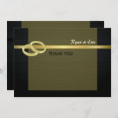 Bands of Gold Vielen Dank Dankeskarte (Vorne/Hinten)