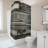 Bandschreiber Duschvorhang (Beispiel)