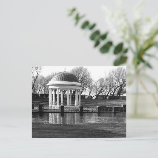 Bandstand, Stanley Park B/W Postkarte (Stehend Vorderseite)