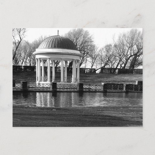 Bandstand, Stanley Park B/W Postkarte (Vorderseite)