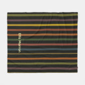 Bandstreifen Kuscheldecke Fleecedecke (Vorderseite (Horizontal))