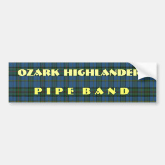 BandTartan und -text Autoaufkleber