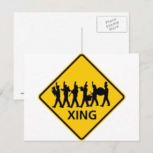 Bandüberquerung Postkarte (Vorne/Hinten)