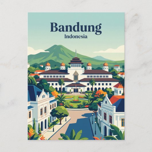 Bandung, West Java Indonesien Postkarte (Vorderseite)