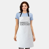Bandwidth Exceeded | Heavy-Duty Work Apron Schürze (Getragen)