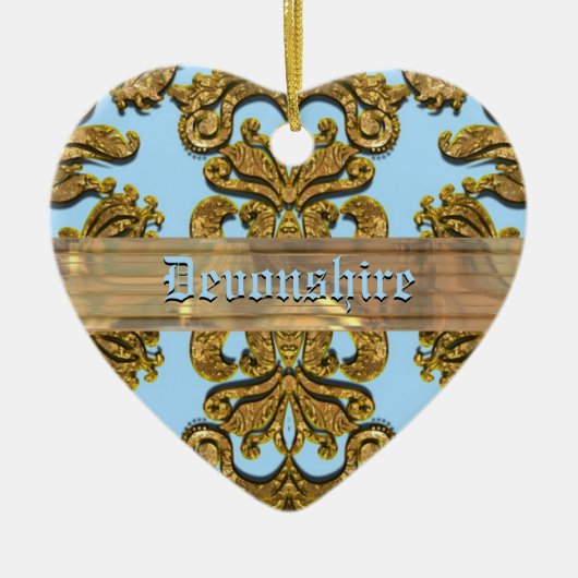 Bandwright Gigi viktorianischer Damast Keramikornament (Vorne)