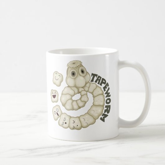 Bandwurm Kaffeetasse (Rechts)