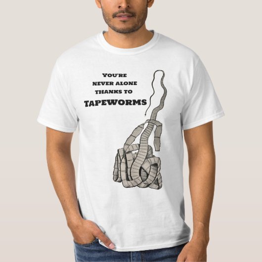 Bandwurm und Sie T-Shirt (Vorderseite)