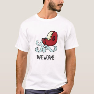 Bandwürmer lustige Klebebandpistolen T-Shirt