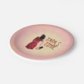 Bandzeit Pappteller (Schrägansicht)