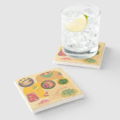 Bandzeit Steinuntersetzer (Seitenansicht)