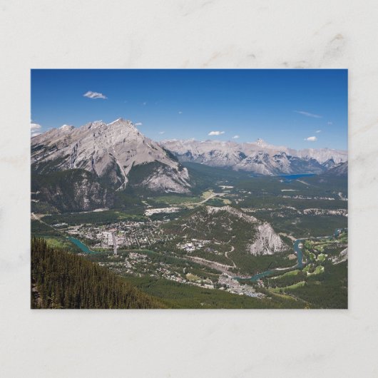 Banff Aerial View Post Card Postkarte (Vorderseite)