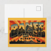 Banff Alberta Bergparadies Postkarte (Vorne/Hinten)