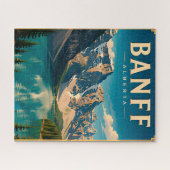 🏔️ Banff Alberta Bergsee Puzzle (Horizontal)