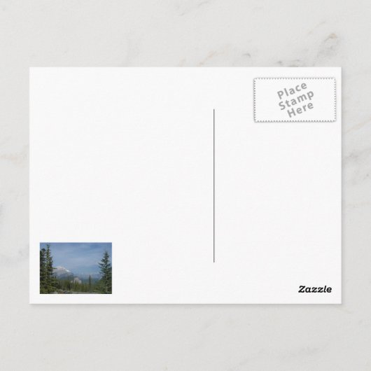 Banff Alberta Canada, Kanadischer Nationalpark Postkarte (Rückseite)