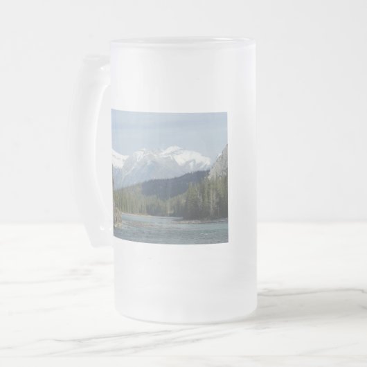 Banff Alberta Canada Mattglas Bierglas (Vorderseite Links)