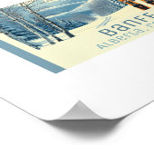 Banff Alberta Canada ski vacation Poster (Ecke)