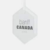 Banff Alberta Canada Travel Keepake Souvenir Ornament Aus Glas (Vorderseite Links)