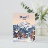 Banff Alberta, Kanada Postkarte (Stehend Vorderseite)