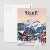 Banff Alberta, Kanada Postkarte (Vorne/Hinten)