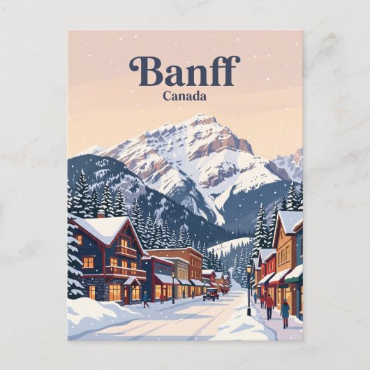 Banff Alberta, Kanada Postkarte (Vorderseite)