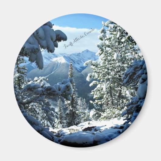 Banff, Alberta, Kanada - Schneedecke Magnet (Vorne)