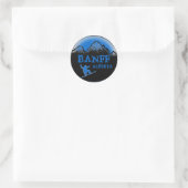 Banff Alberta Kanada Snowboardaufkleber Runder Aufkleber (Tasche)