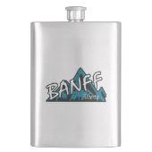 Banff Alberta Mountains Flachmann (Vorderseite)