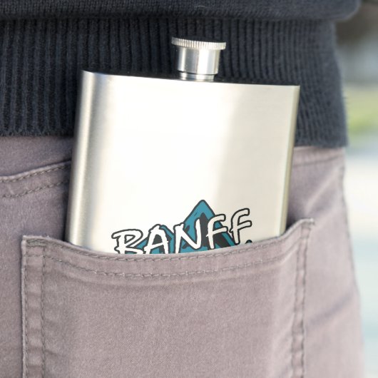 Banff Alberta Mountains Flachmann (Beispiel)