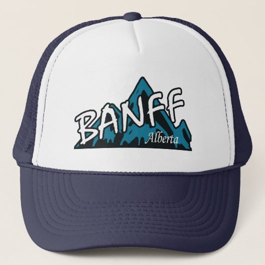 Banff Alberta Mountains Truckerkappe (Vorderseite)
