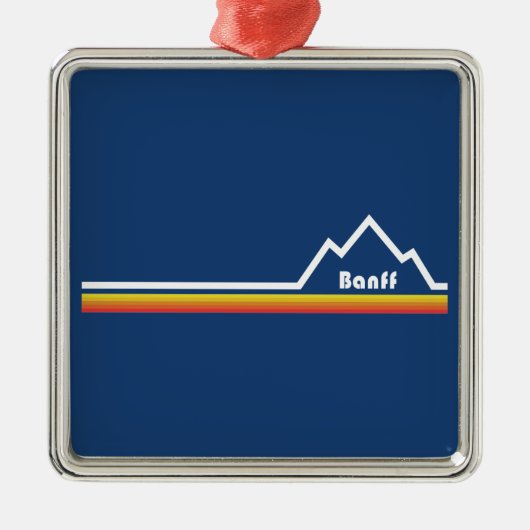Banff, Alberta Ornament Aus Metall (Vorne)