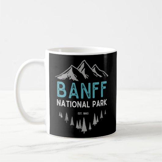 Banff Banff Nationalpark Est 1885 Kanada Kaffeetasse (Links)