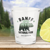 Banff Bear and Forest Design - Nature Lover Gift  Schnapsglas