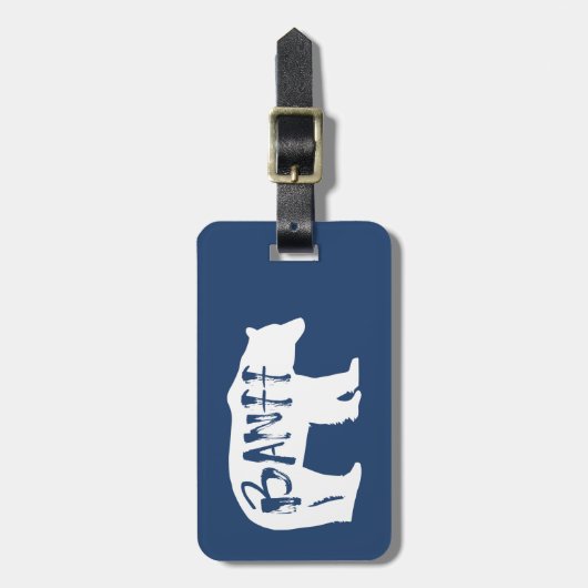 Banff Bear Gepäckanhänger (Vorderseite vertikal)