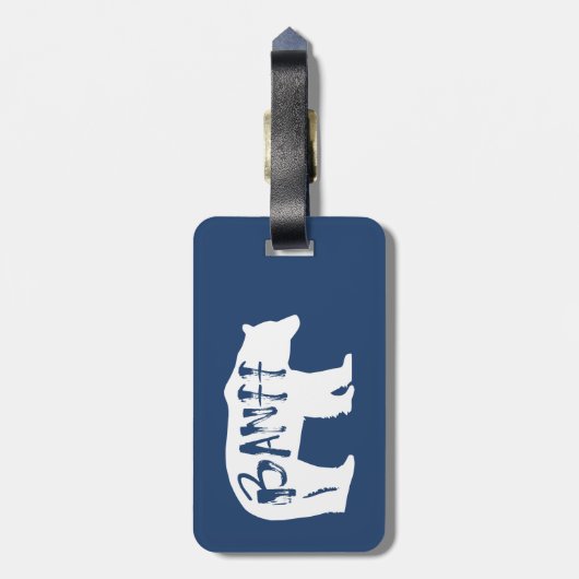 Banff Bear Gepäckanhänger (Rückseite vertikal)