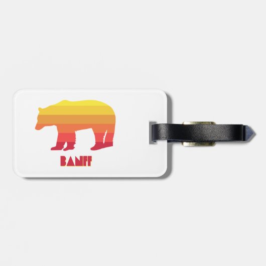 Banff Bear Gepäckanhänger (Rückseite horizontal)