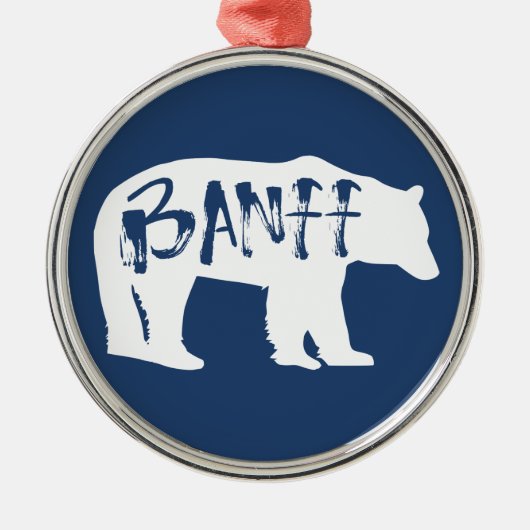 Banff Bear Ornament Aus Metall (Vorne)