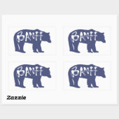Banff Bear Rechteckiger Aufkleber (Blatt)
