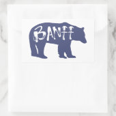 Banff Bear Rechteckiger Aufkleber (Tasche)